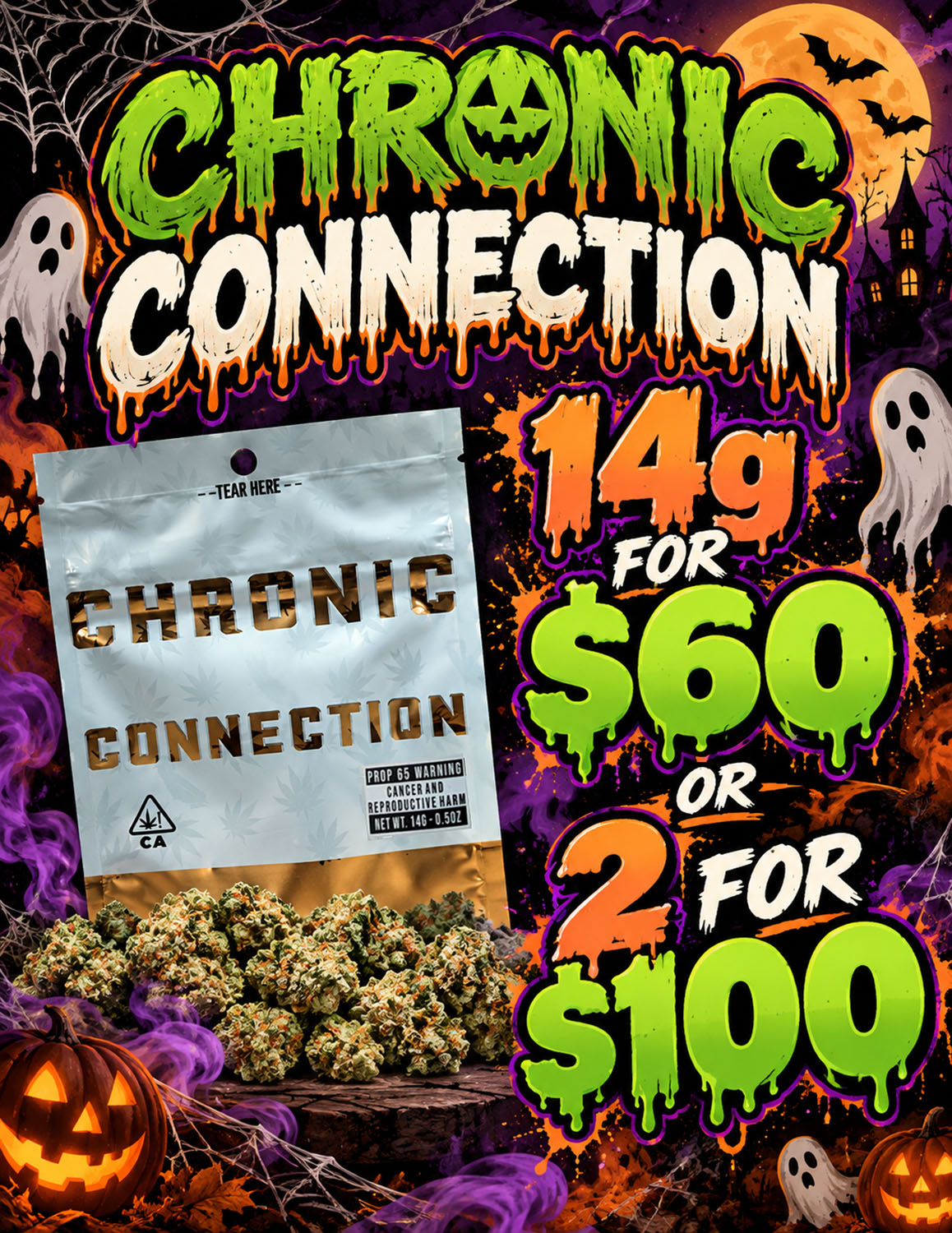 Spooky-Chronic-Connection-Halloween-Sale-Poster